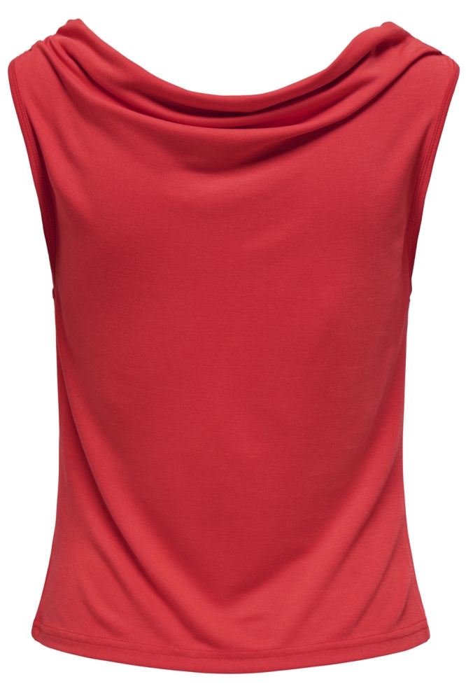 JDYESTER S/L WATERFALL TOP JRS 15351679 MARS RED